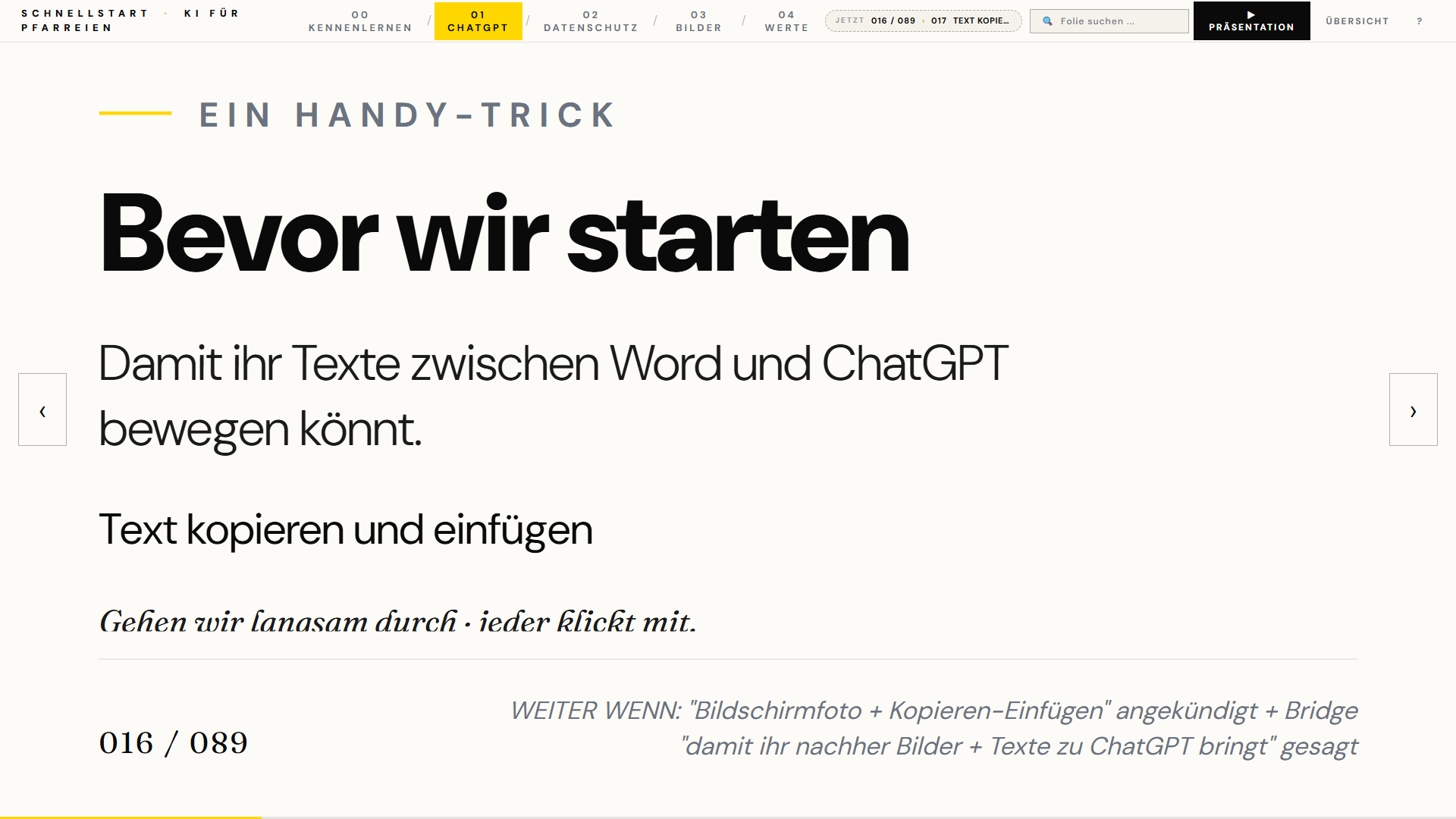Aus dem Deck