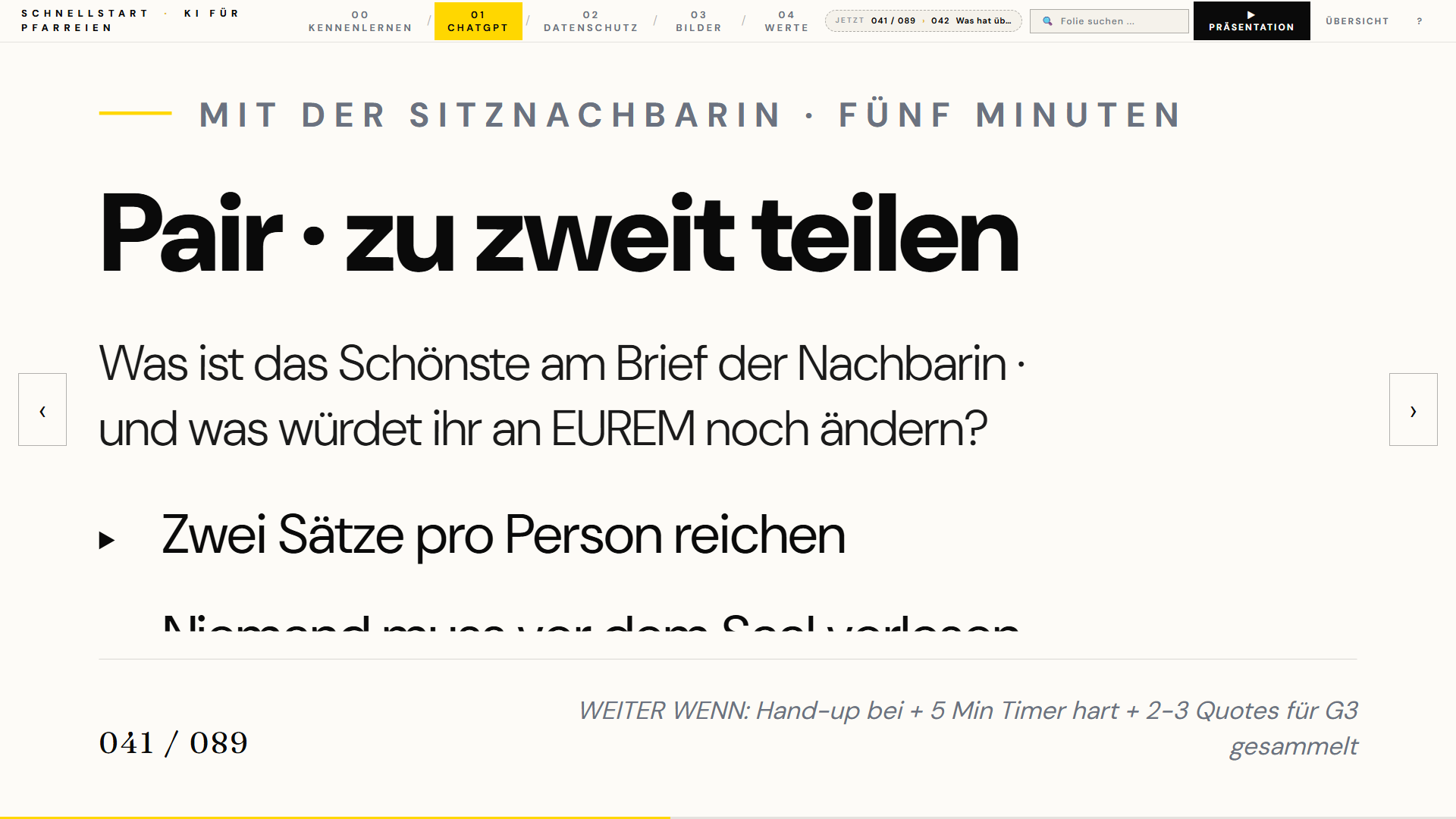 Aus dem Deck