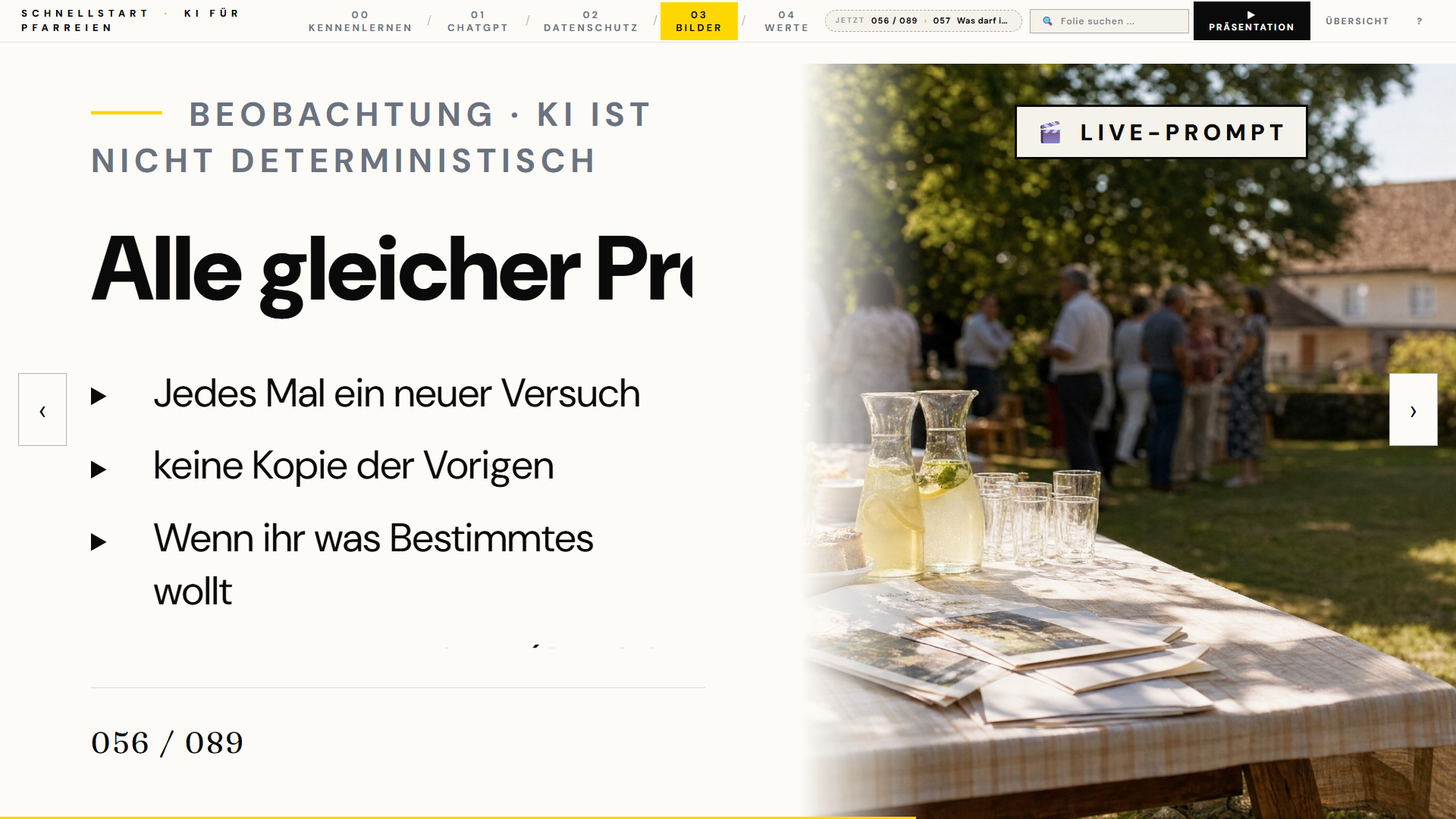 Aus dem Deck