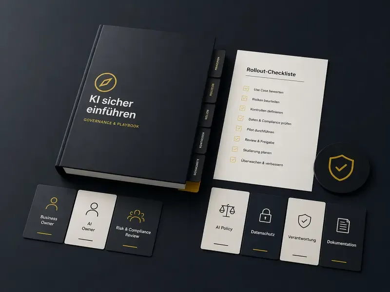 Governance-Playbook, Rollout-Checkliste und Rollen-Karten
