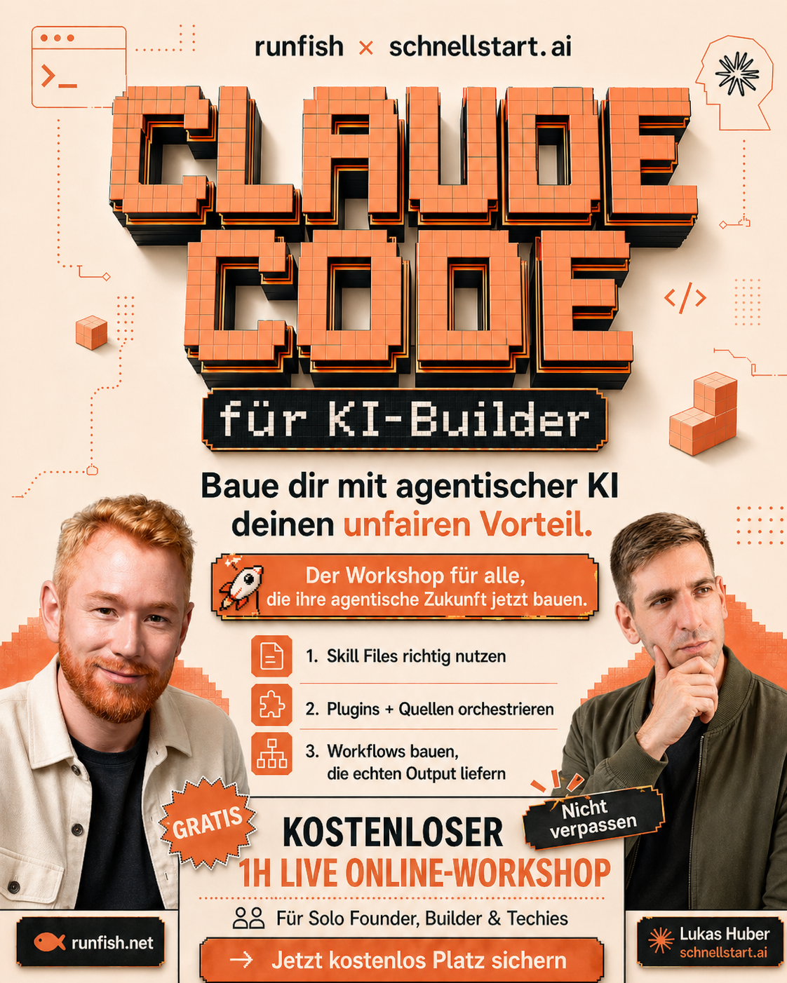 Claude Code für dein KMU — Hands-on Workshop mit Lukas Huber, schnellstart.ai